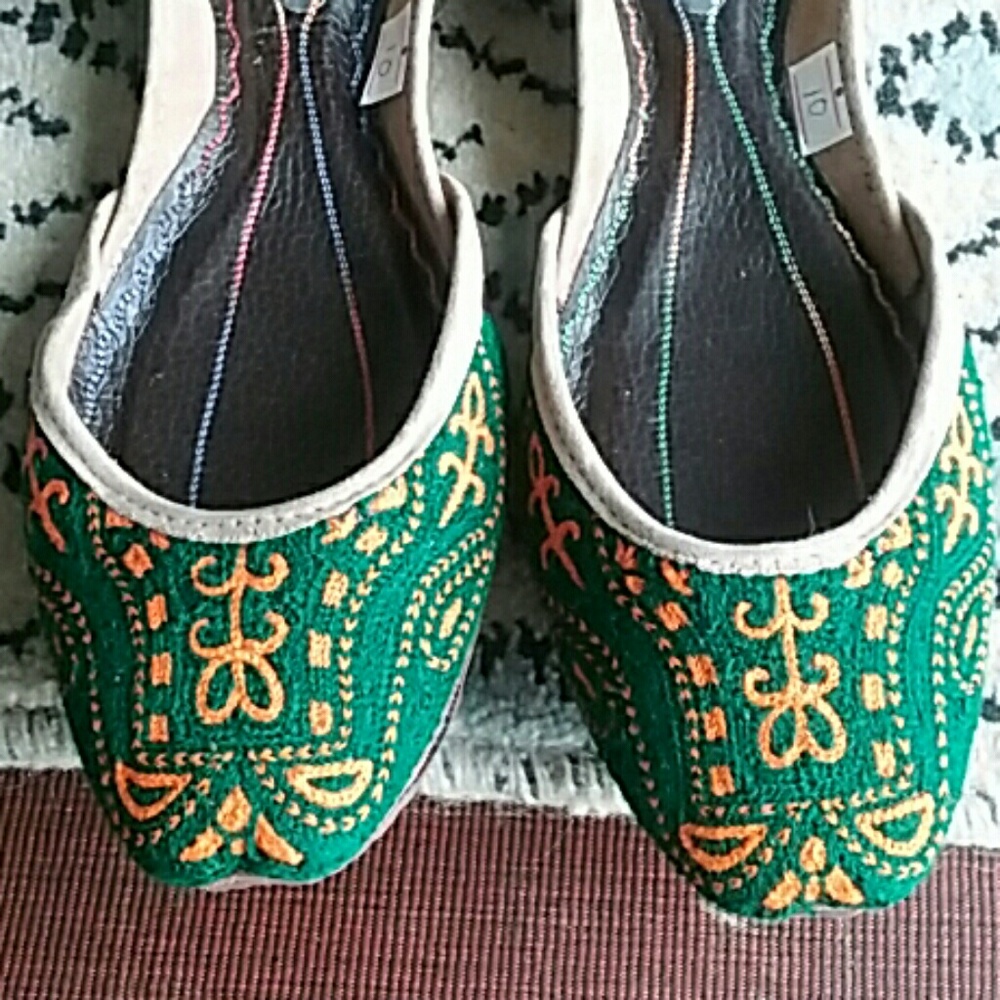 Embroidered ballet flats by fuschia